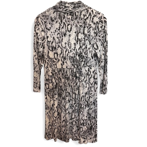 Soma Snake Print Faux Wrap Dress size Medium - Picture 2 of 8